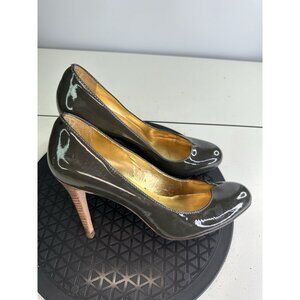 REPORT Signature Gray Patent Leather High Heel Shoes Size: 8